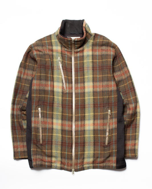 2008 CDG Shirt Wool Plaid Jacket (L)
