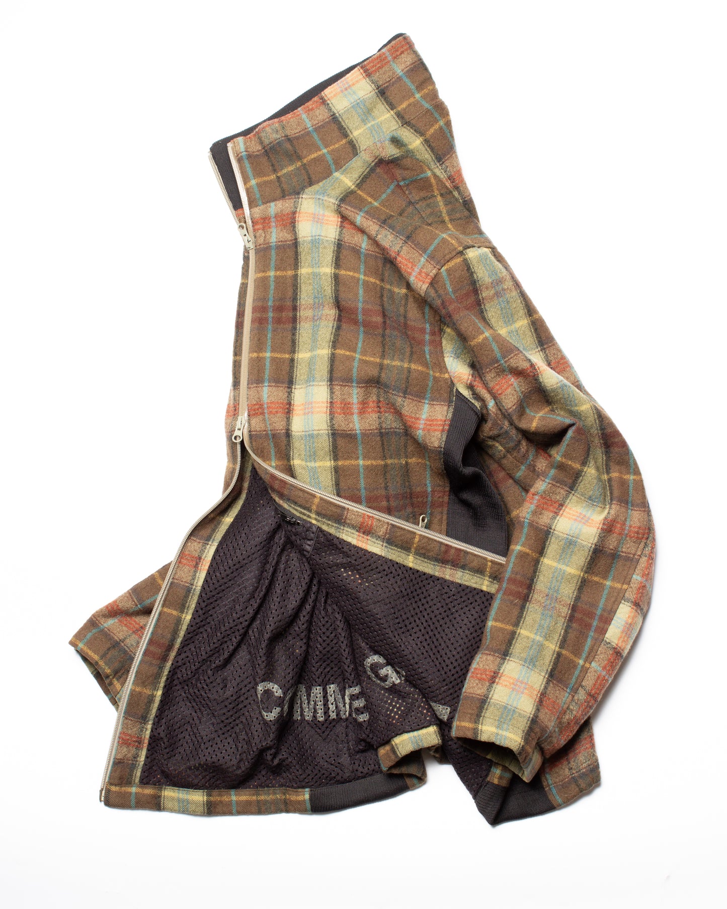 2008 CDG Shirt Wool Plaid Jacket (L)