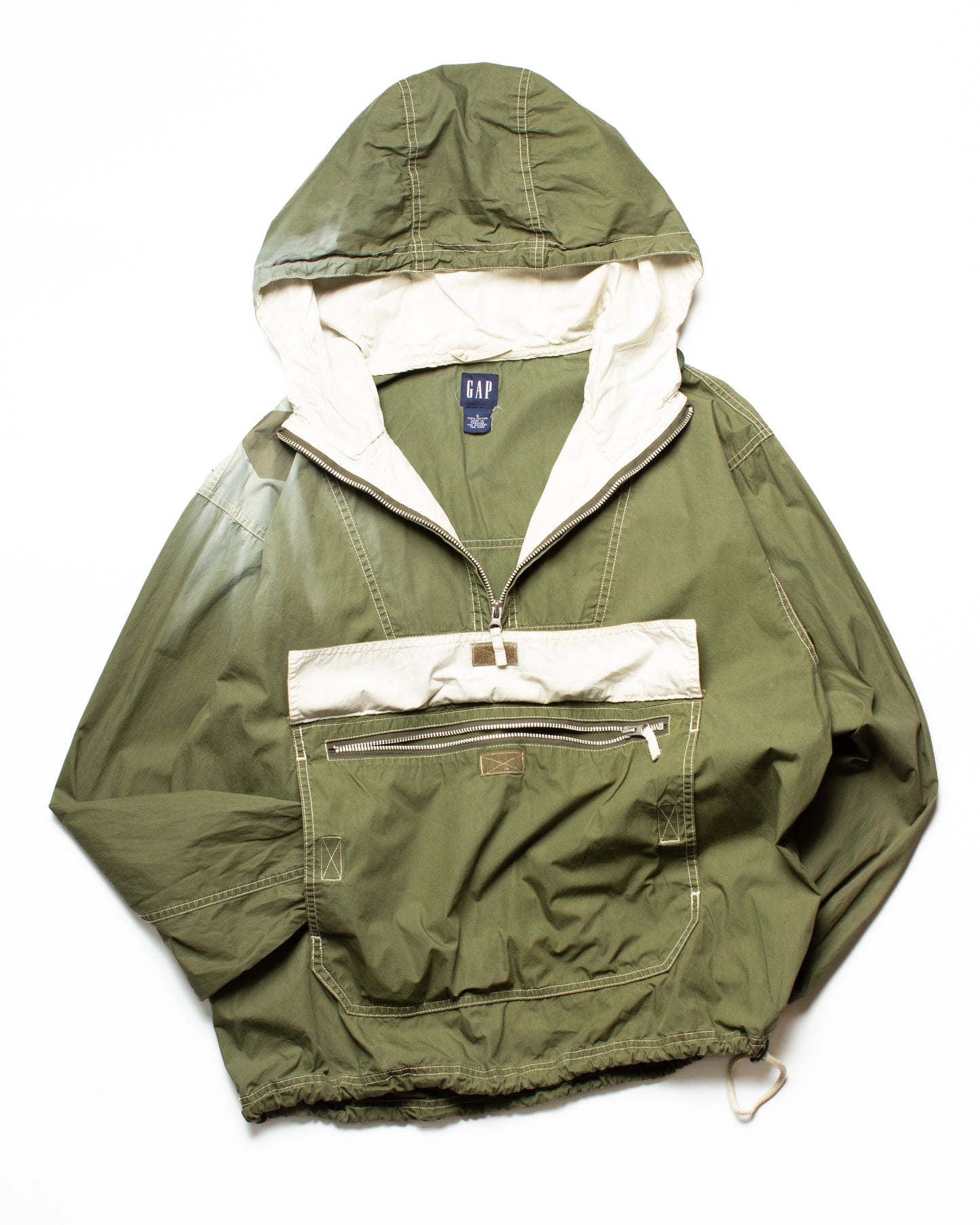 1990's GAP Cotton Hooded Pullover Jacket (M)
