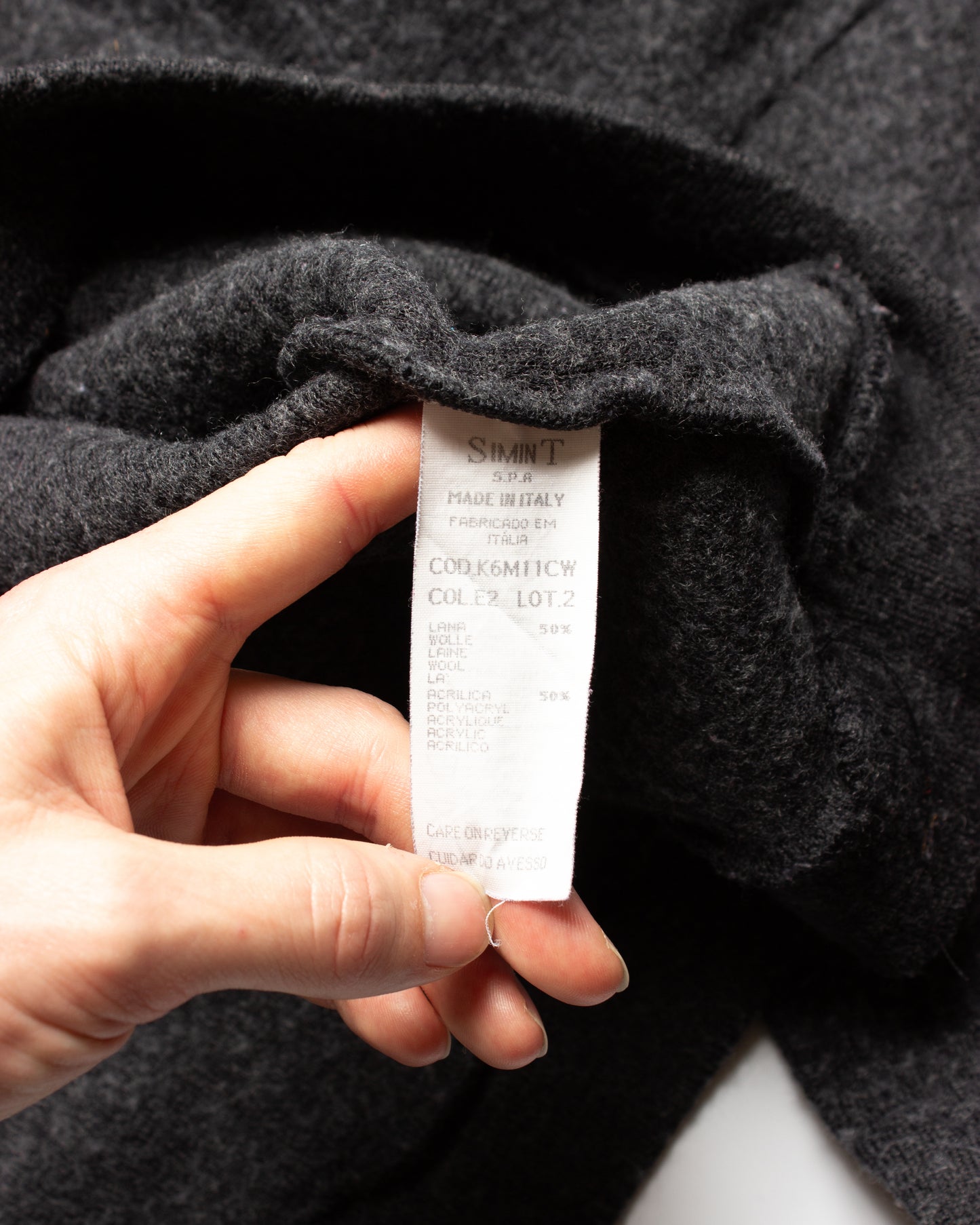 Vintage Armani Jeans Wool Crewneck (S)
