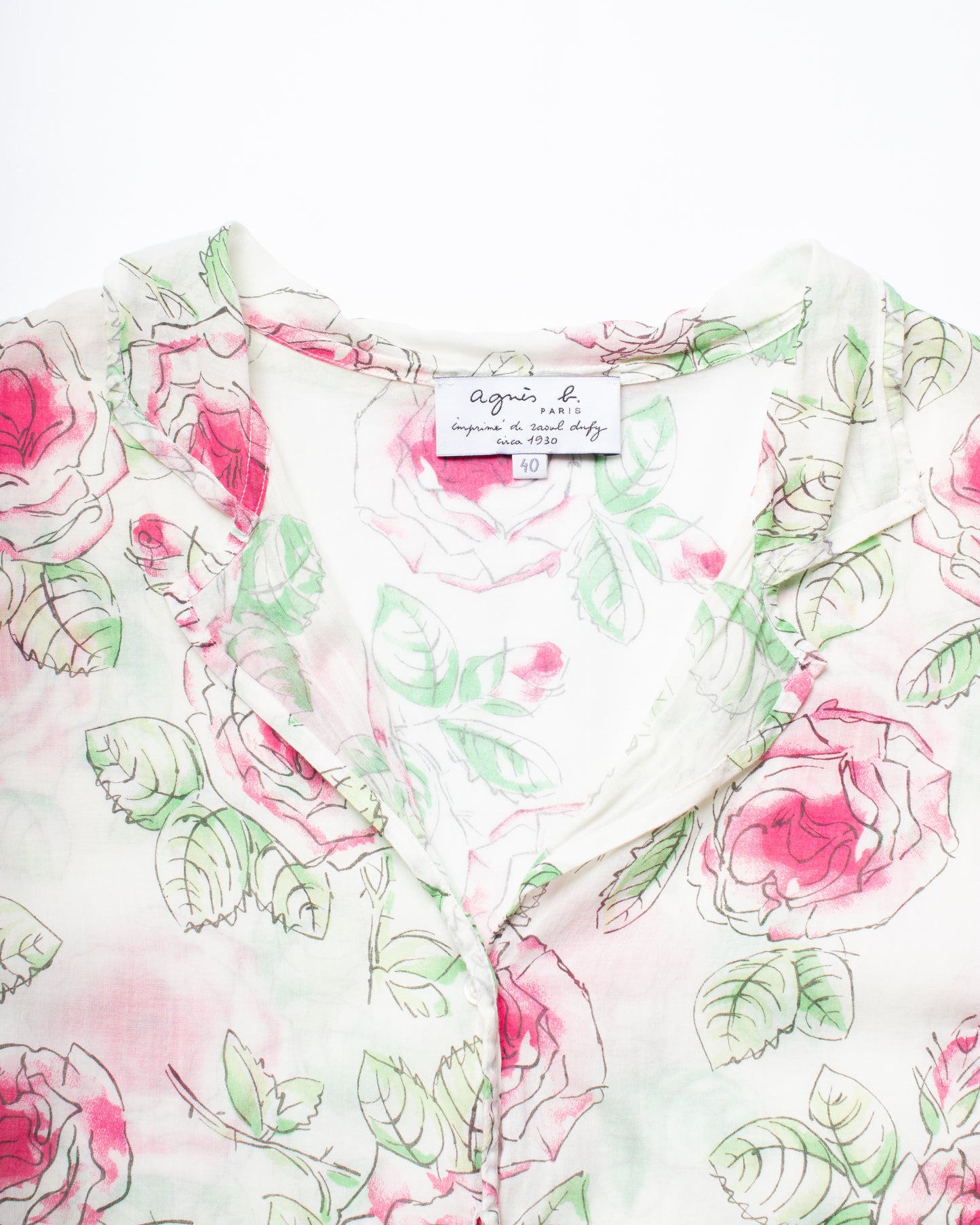Vintage Agnes B. Light Cotton Top (S)