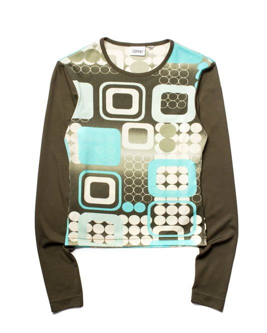 Vintage Esprit Geometric Top (S)