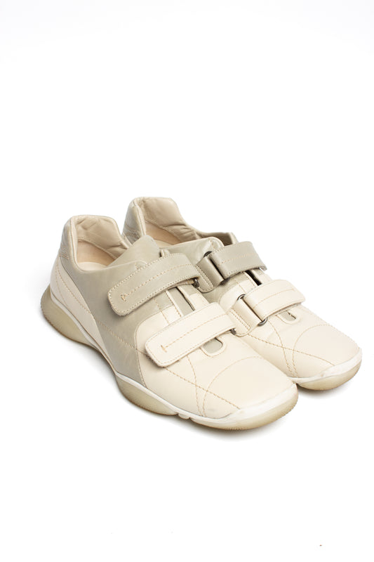 Vintage Prada Velcro Leather Sneakers (US10.5)