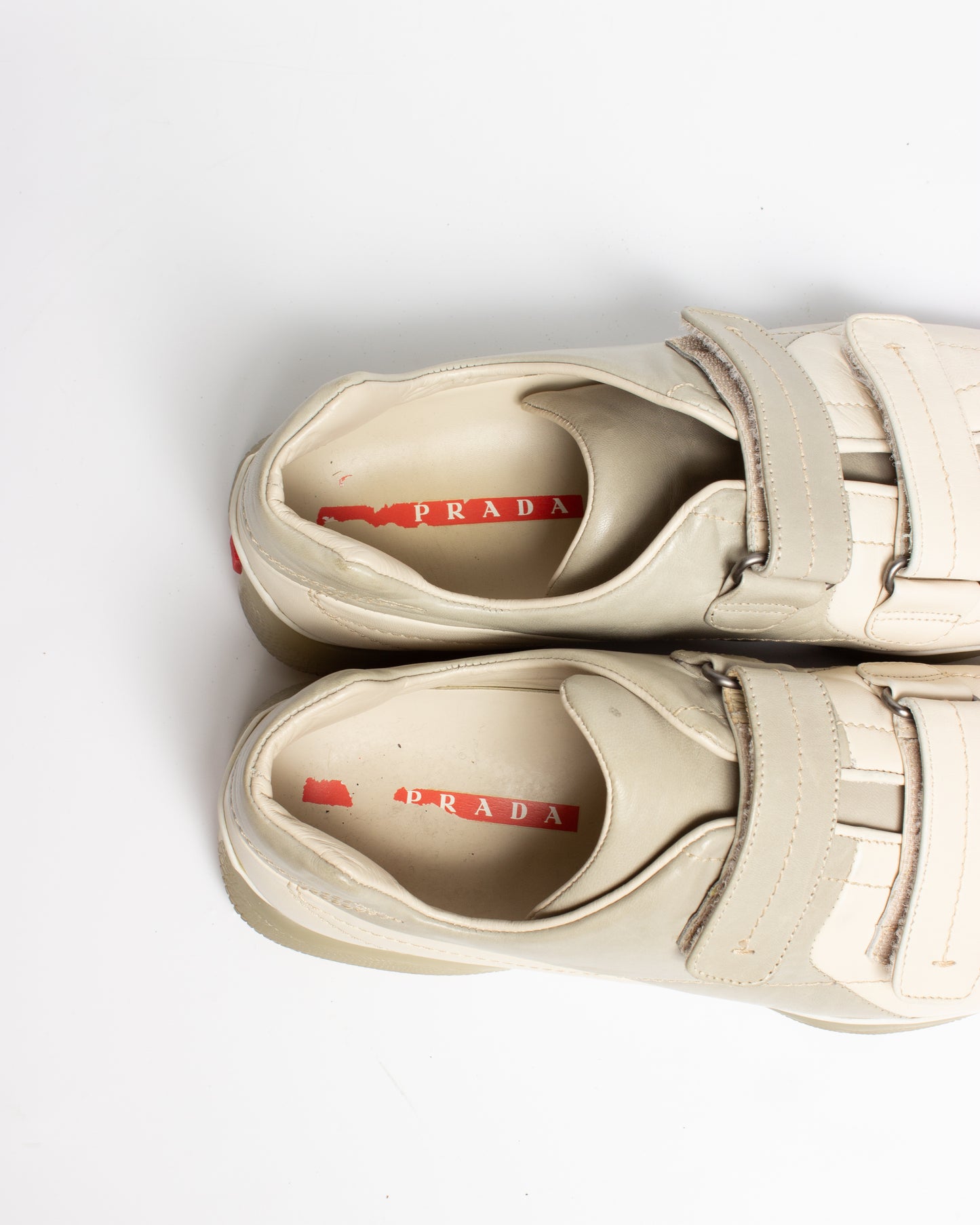 Vintage Prada Velcro Leather Sneakers (US10.5)