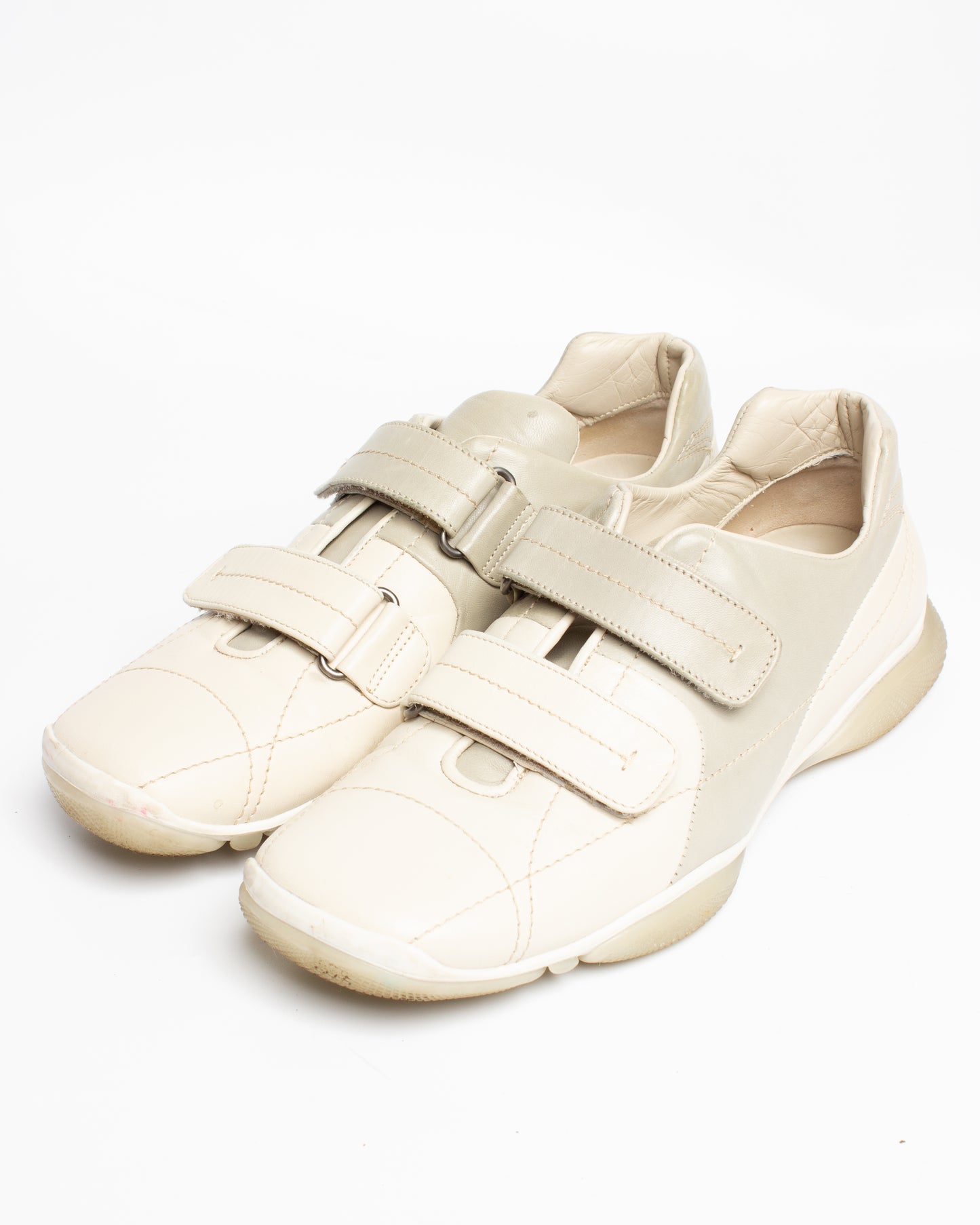 Vintage Prada Velcro Leather Sneakers (US10.5)