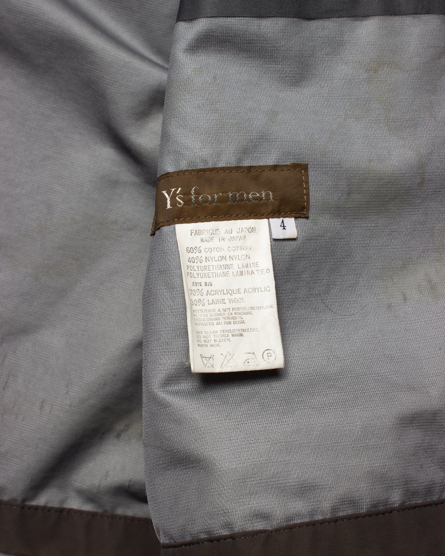 A/W2002 Y's For Men Taped Seam Bomber Jacket (M)