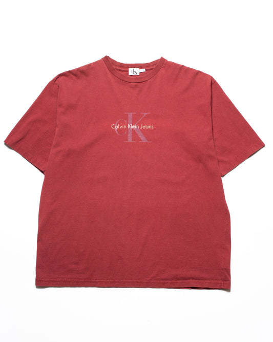 1990's Calvin Klein Jeans Logo Tee (XL)
