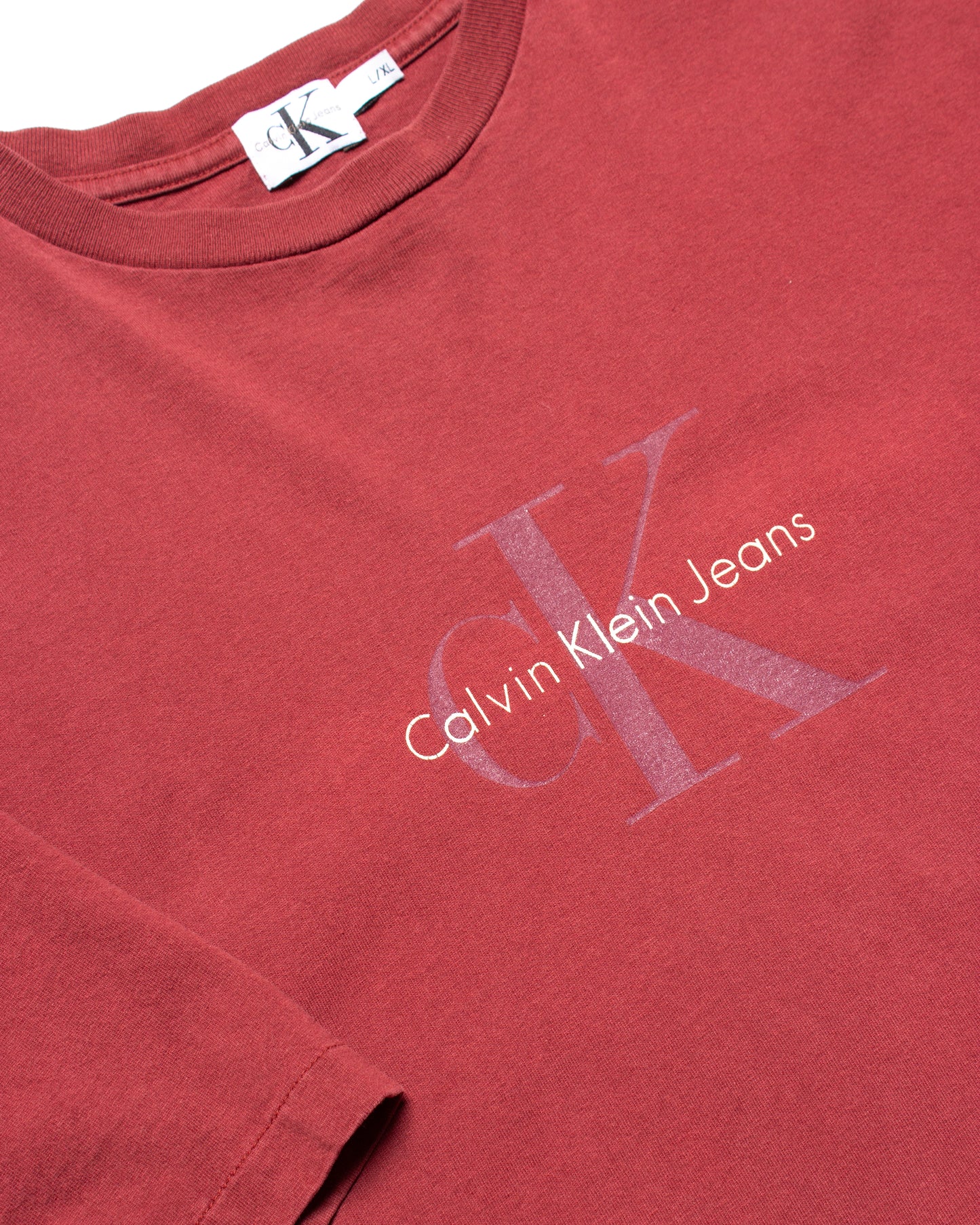 1990's Calvin Klein Jeans Logo Tee (XL)
