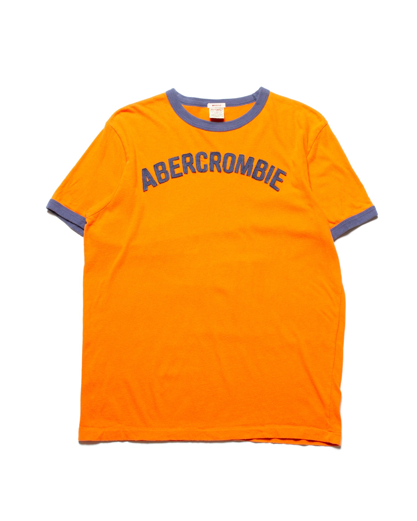 2000's Abercrombie Felted Logo Tee (L)