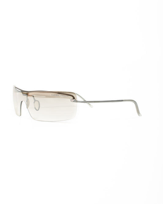 1990's Emporio Armani Half Tint Rimless Sunglasses