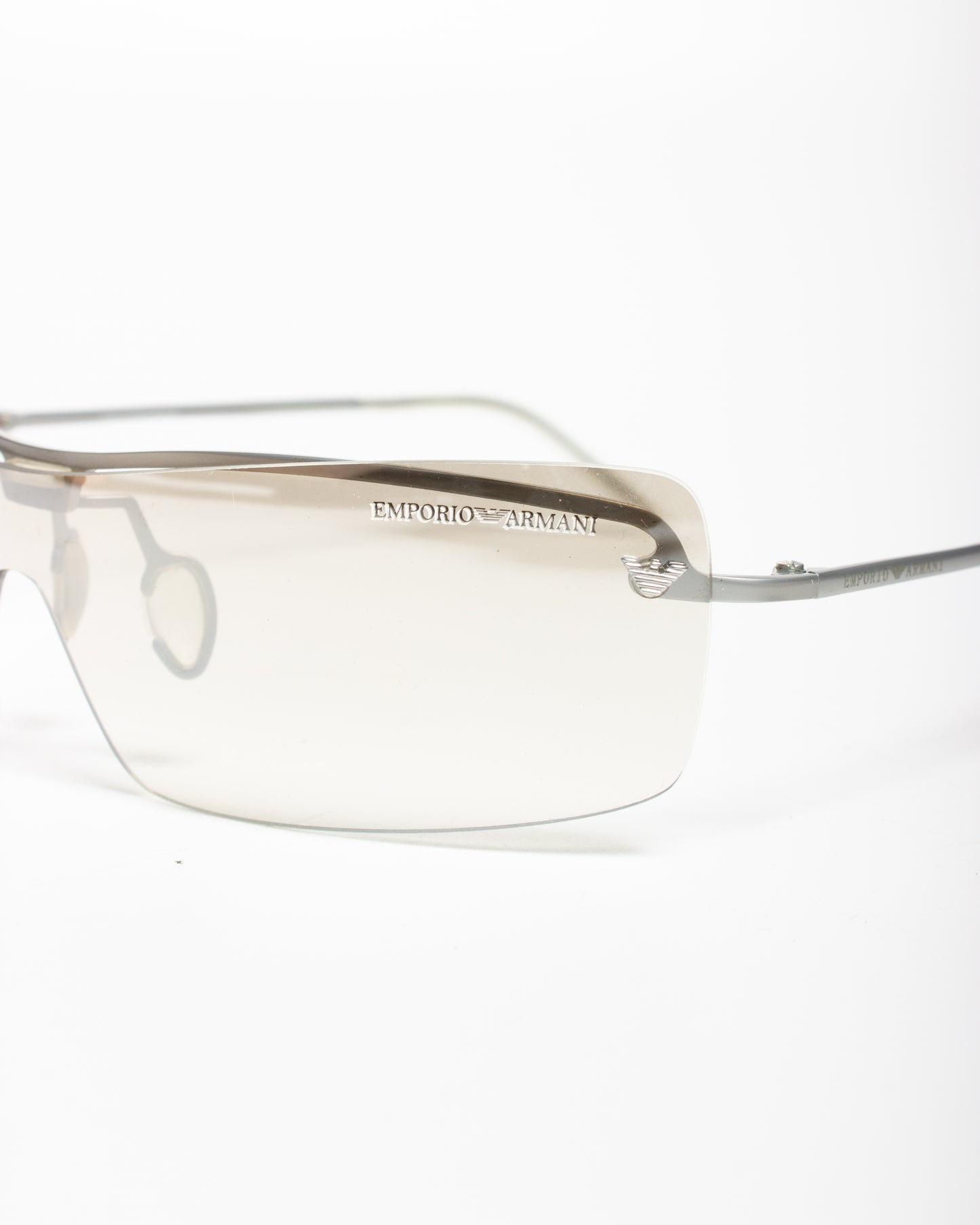 1990's Emporio Armani Half Tint Rimless Sunglasses
