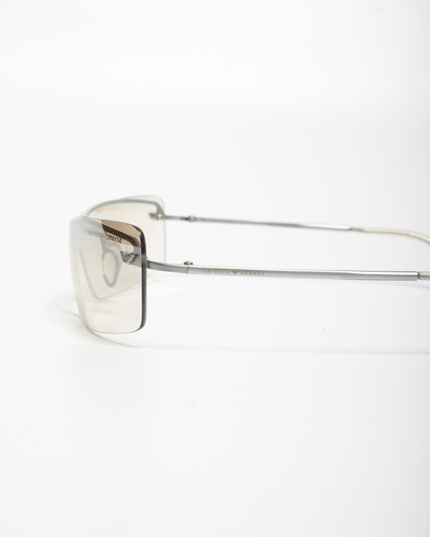 1990's Emporio Armani Half Tint Rimless Sunglasses