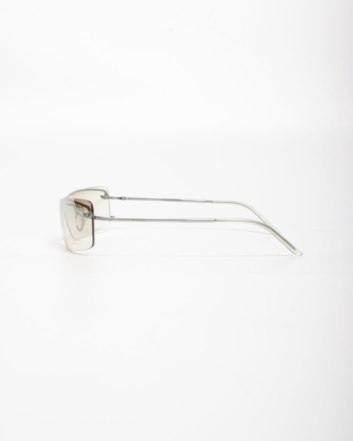 1990's Emporio Armani Half Tint Rimless Sunglasses