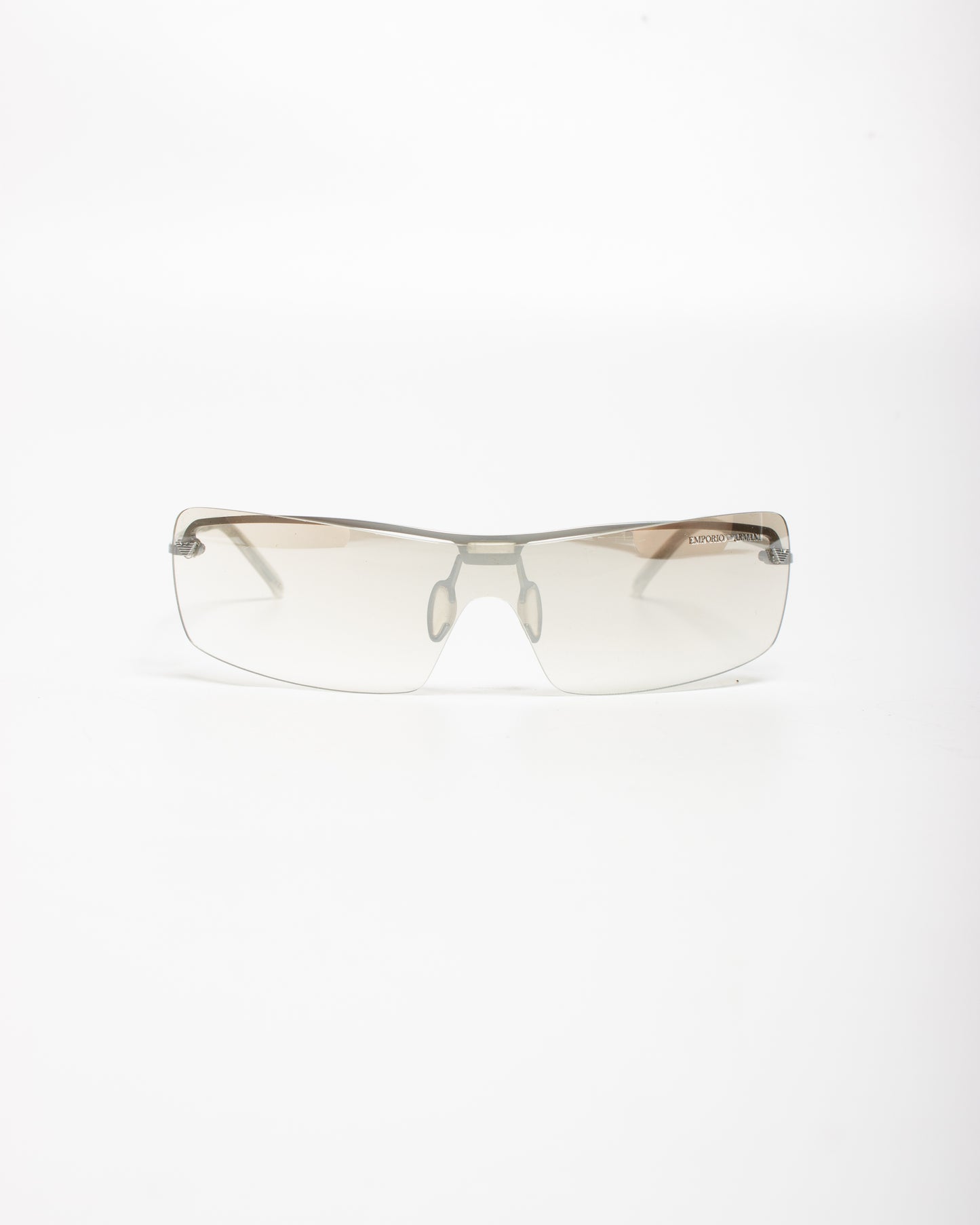 1990's Emporio Armani Half Tint Rimless Sunglasses