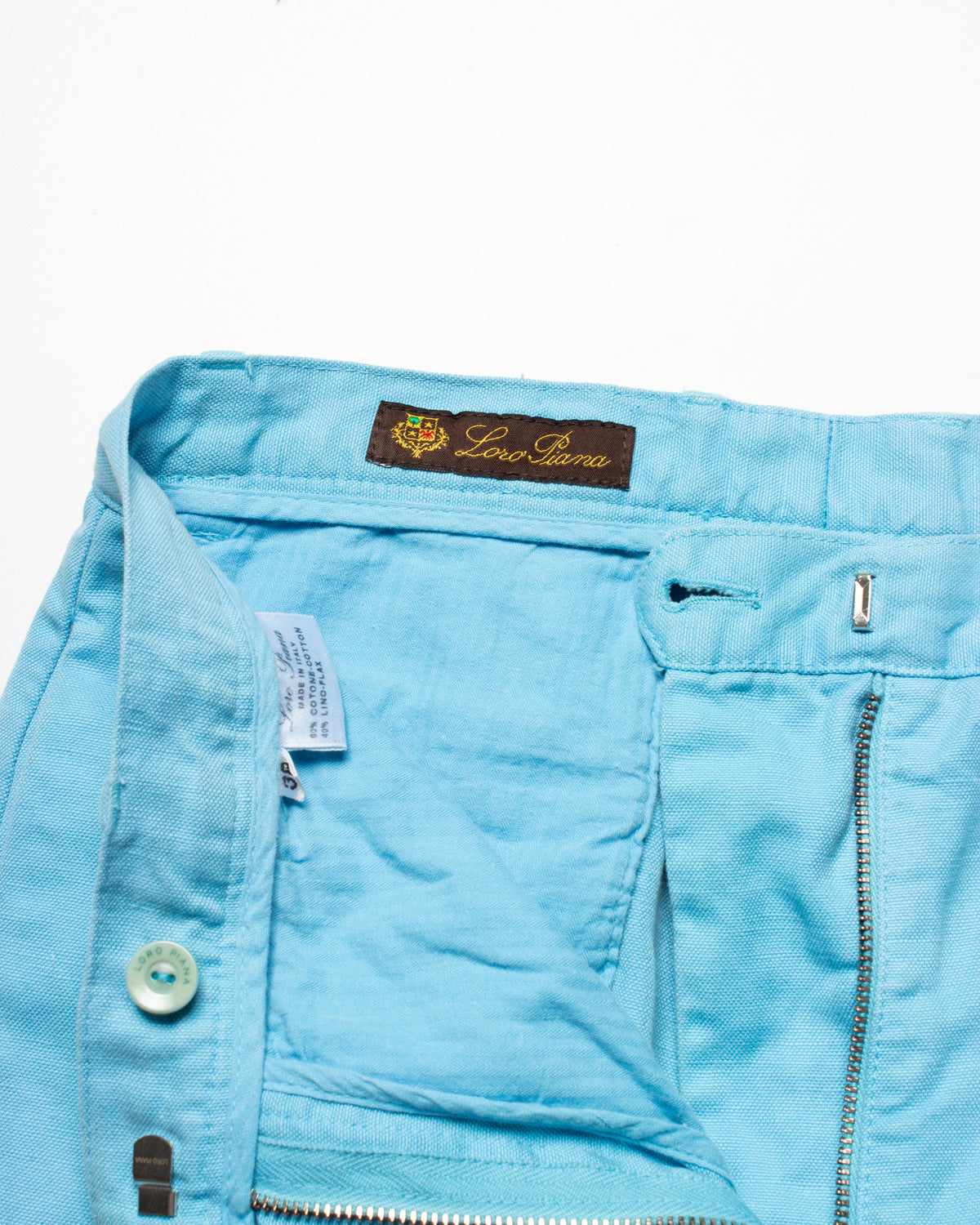 2000's Loro Piana Cotton Linen Blend Trousers (28)