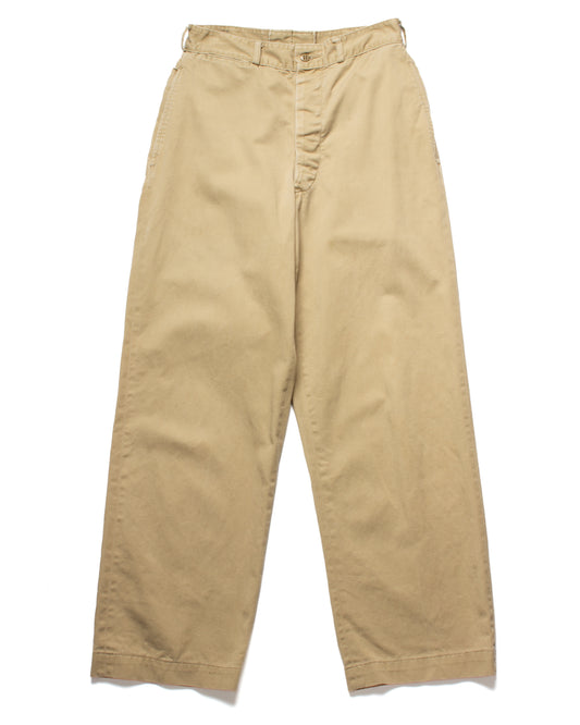 1957 Khaki Officer Chino Trousers (28)