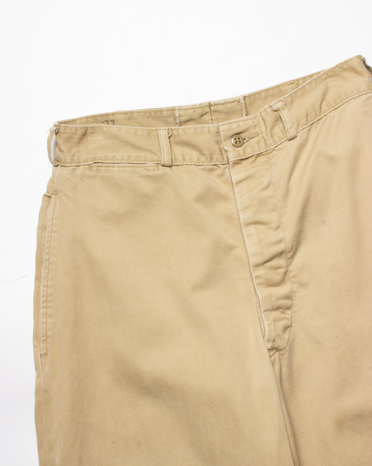 1957 Khaki Officer Chino Trousers (28)