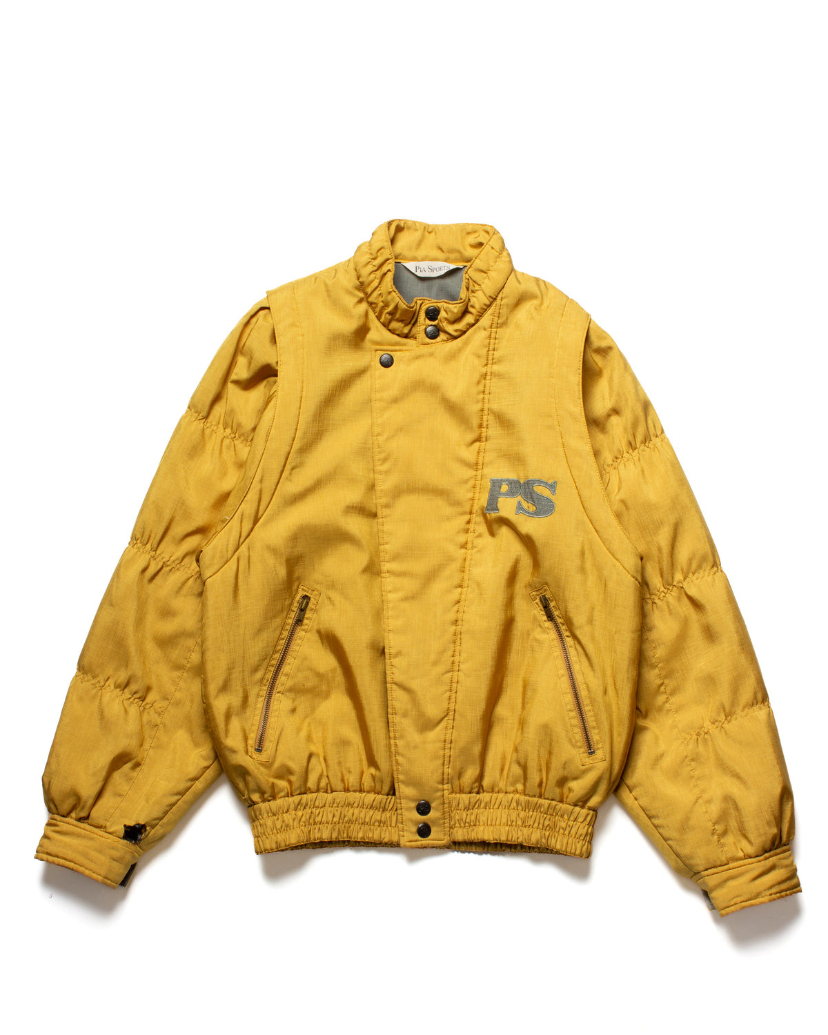 1980's Pia Sports Asymmetric Placket Bomber (S)
