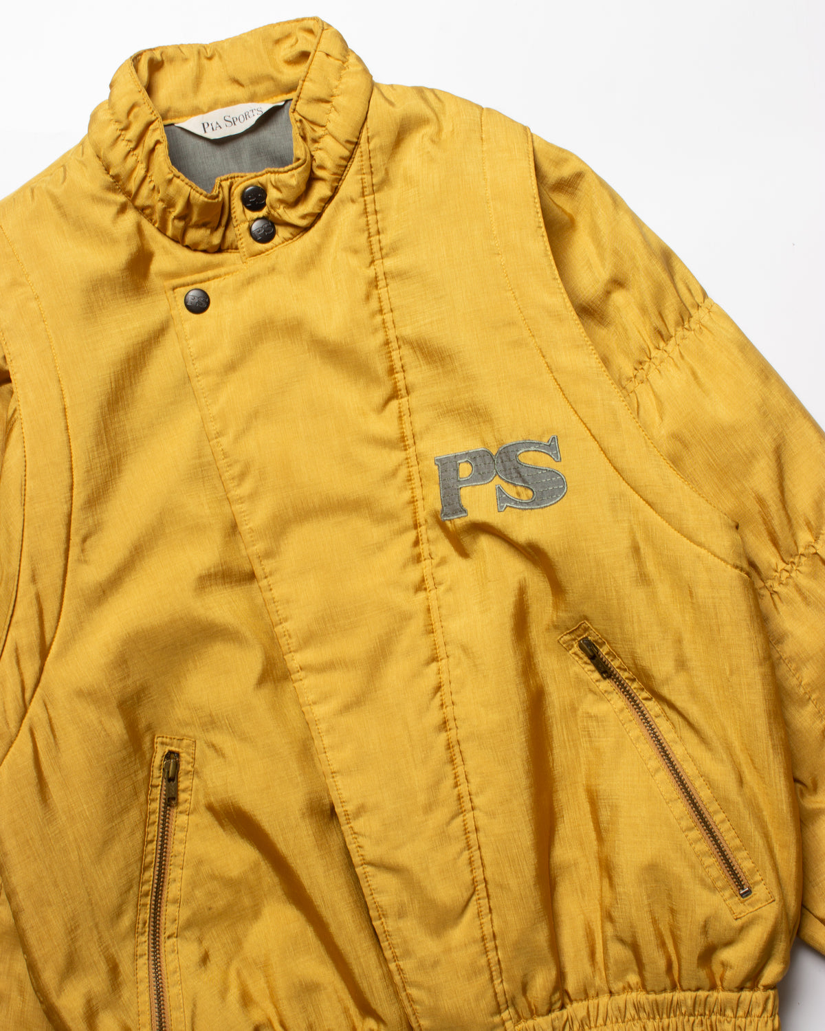 1980's Pia Sports Asymmetric Placket Bomber (S)