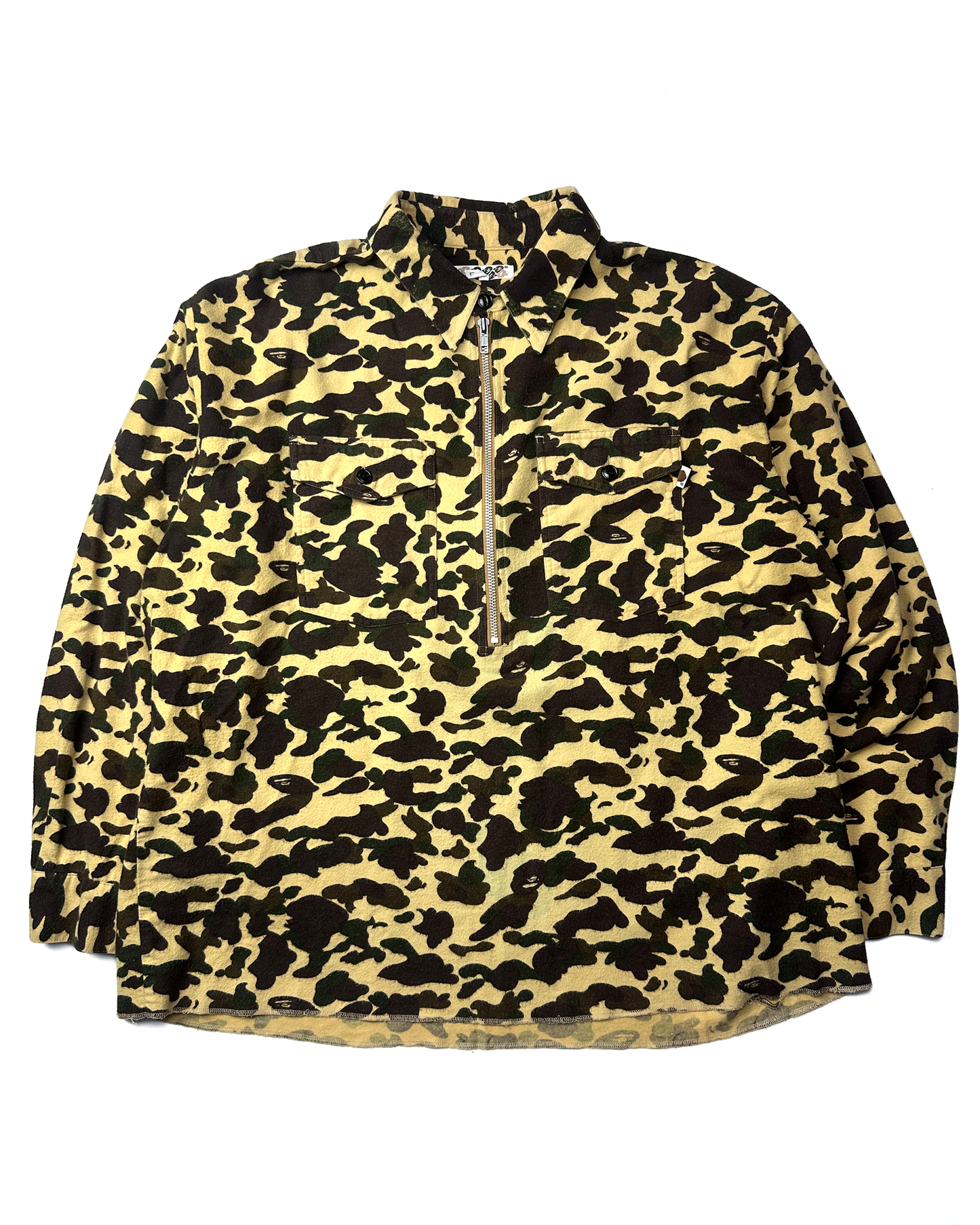 90's Bape Camo Chamois Shirt (L)