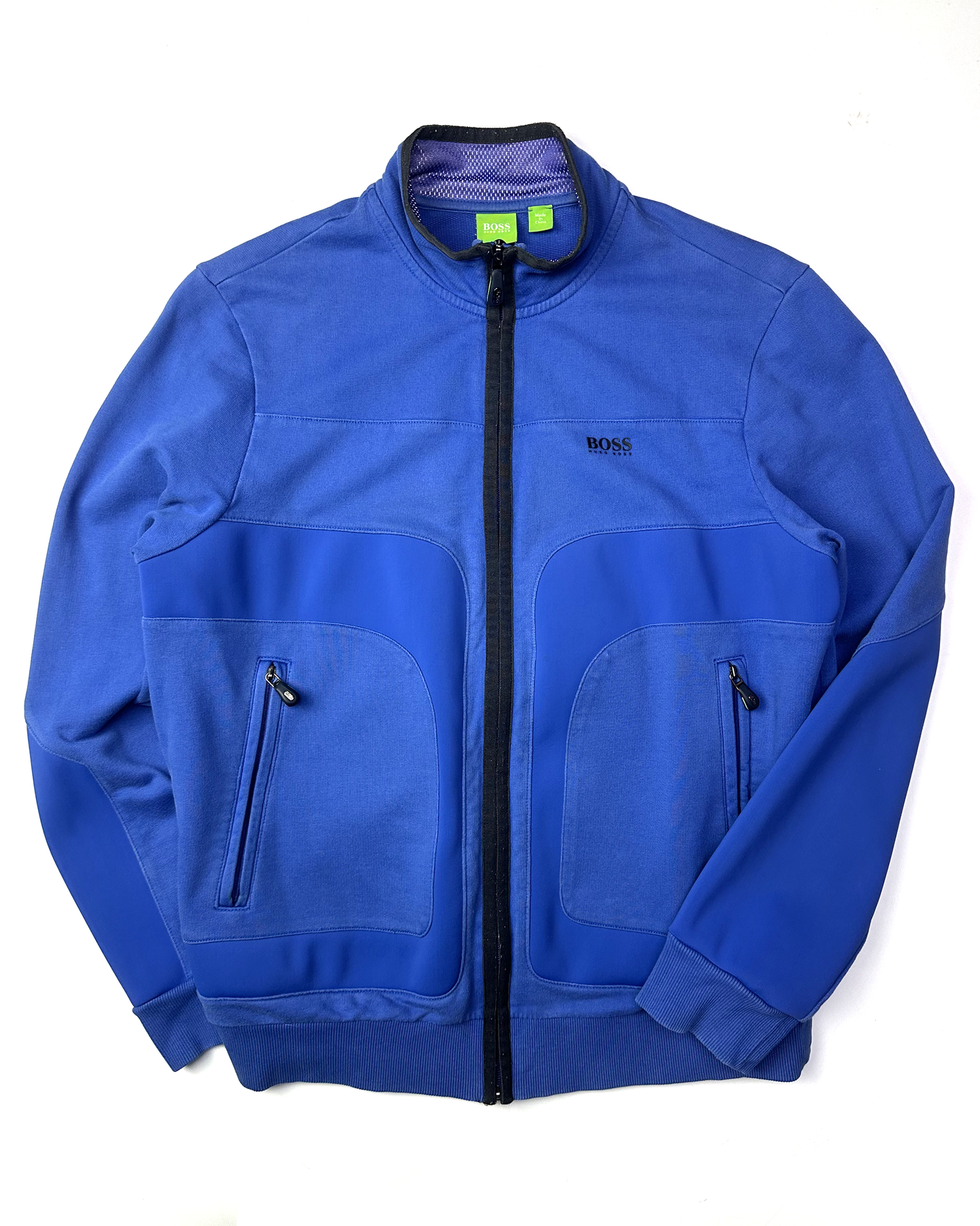 00's Hugo Boss Paneled Zip-Up (S)