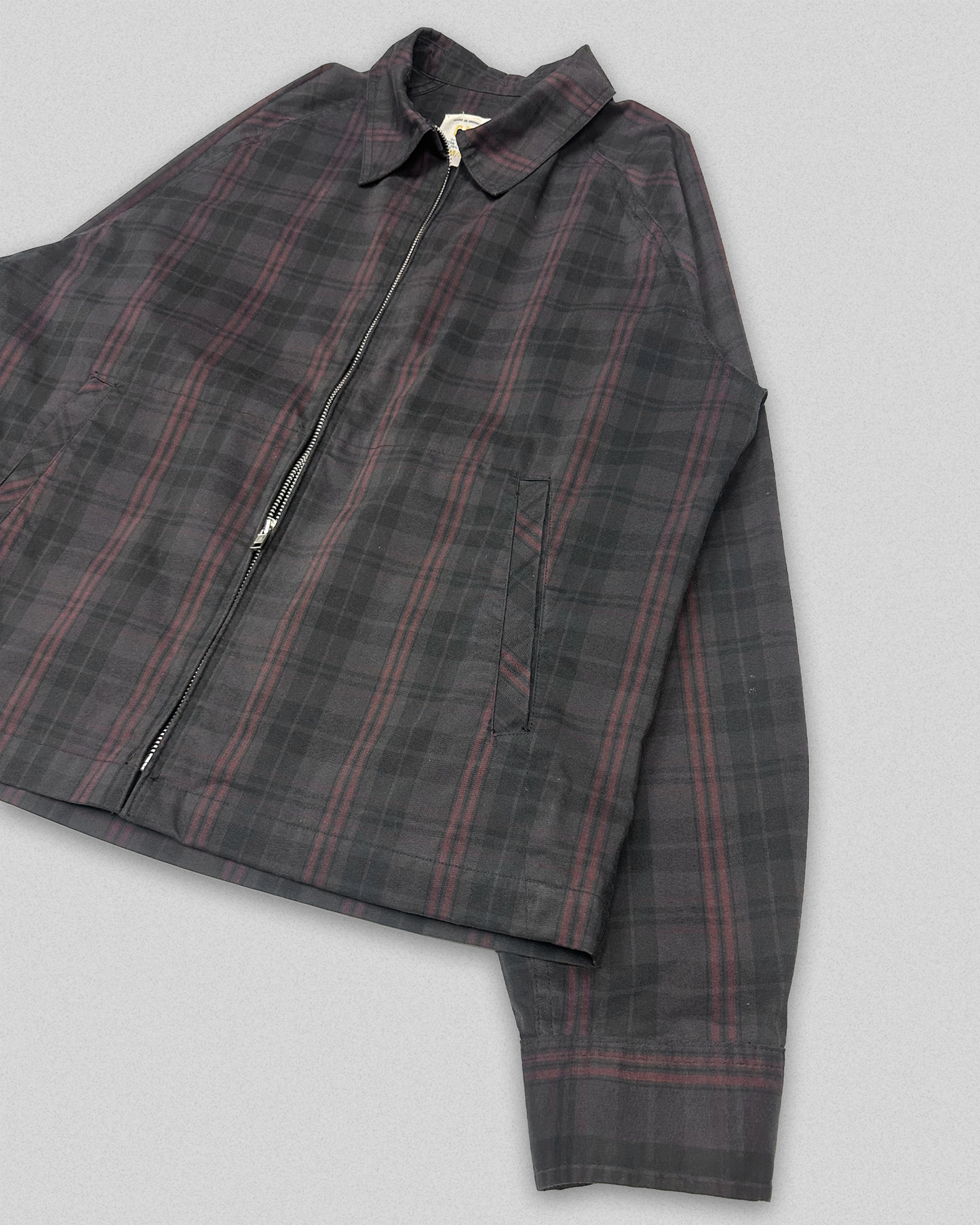 02' GAP Plaid Collared Jacket (M)