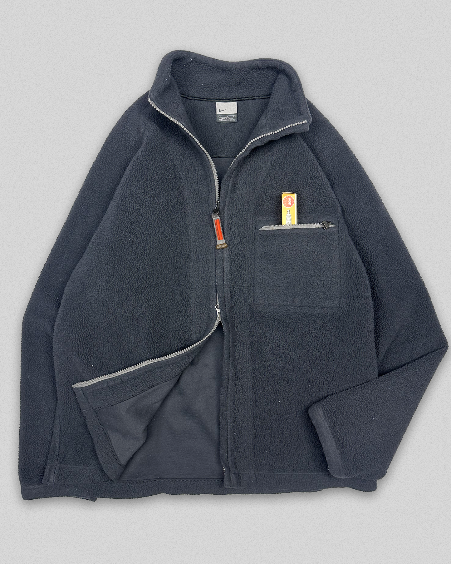 2000' Nike Sherpa Fleece Zip-Up (L)