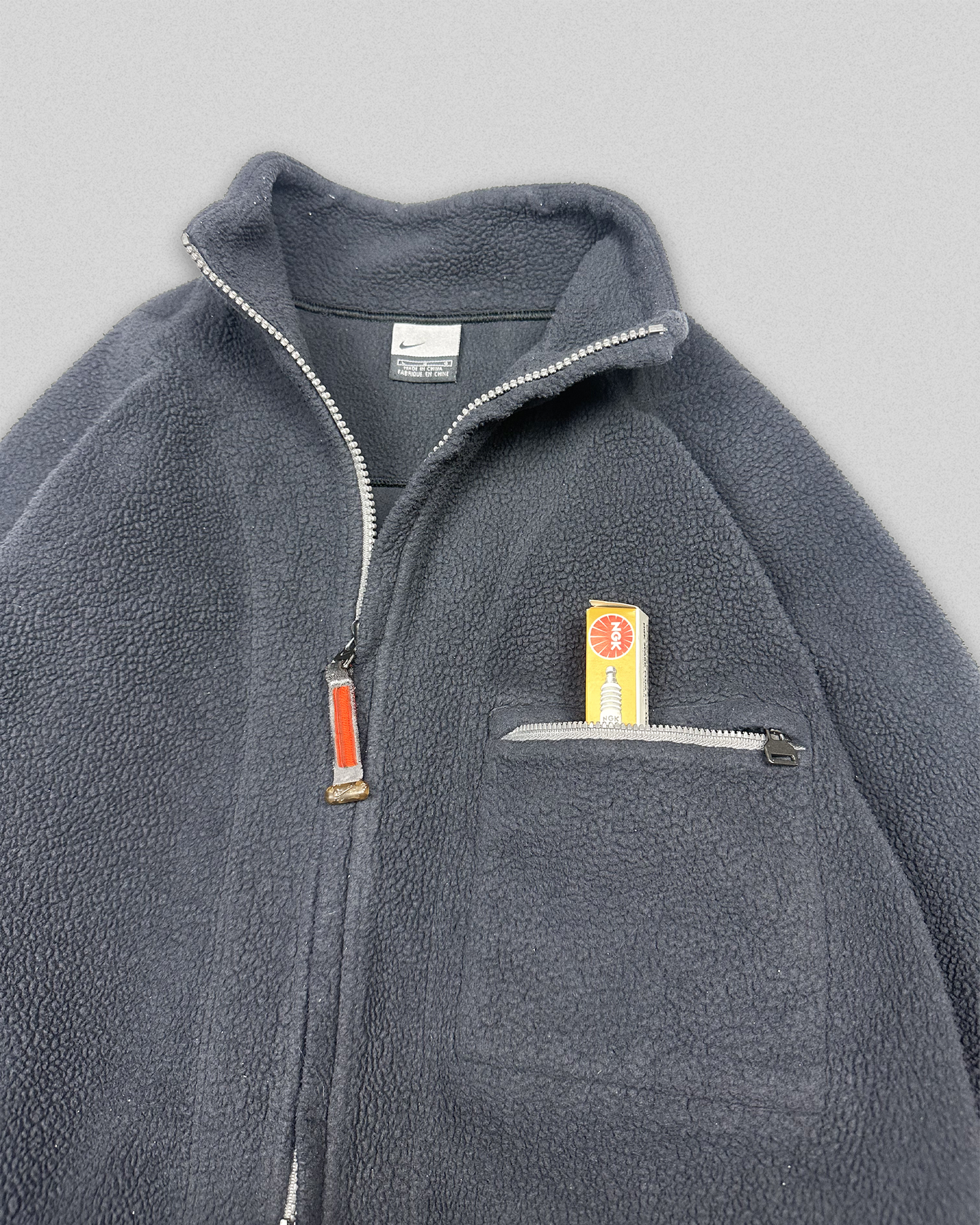 2000' Nike Sherpa Fleece Zip-Up (L)
