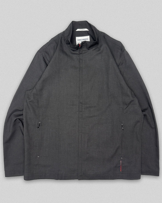 00's Kansai Yamamoto Homme Hemp Blend Zip-Up (L)