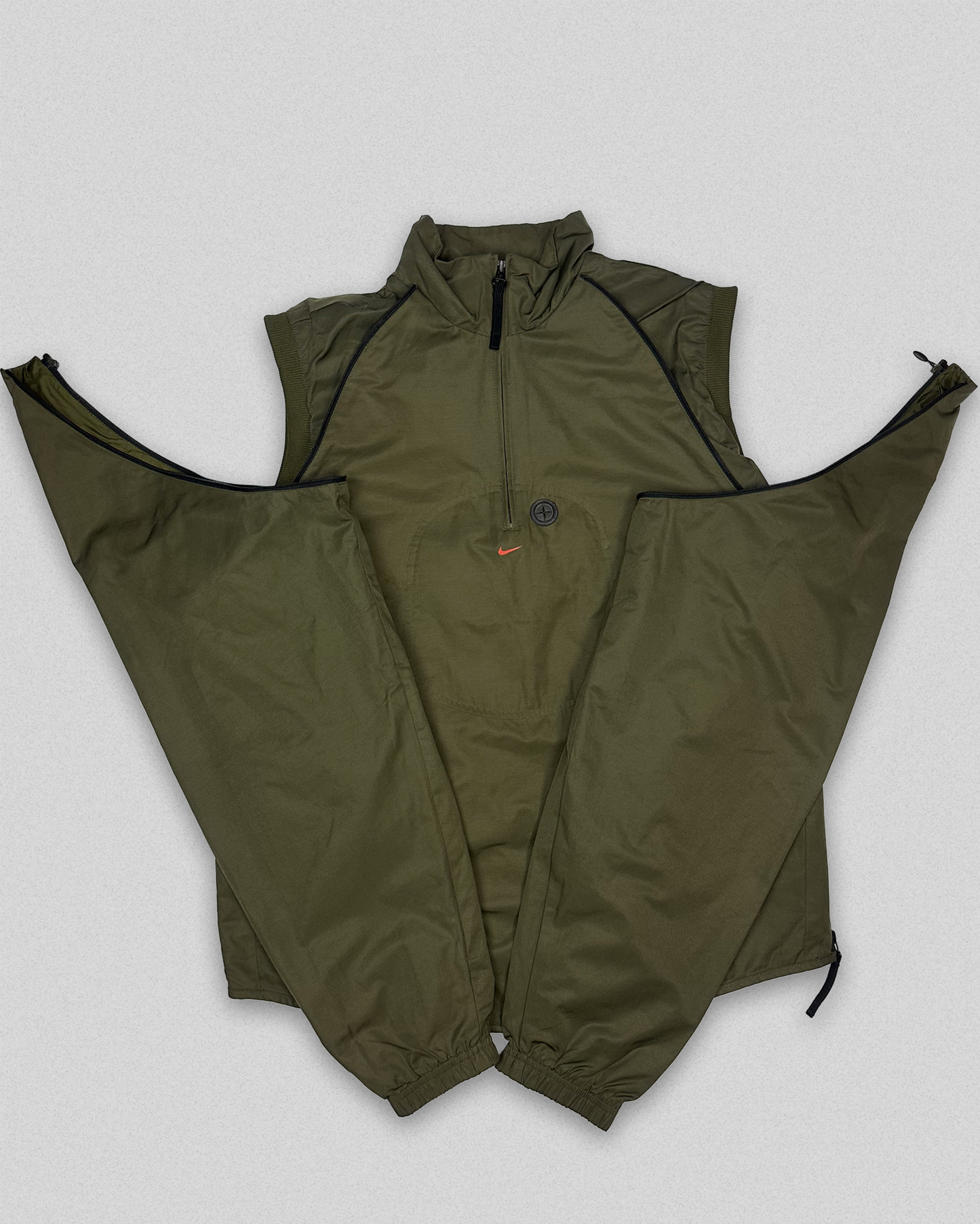 00's Nike Morse Code 2n1 Convertible Jacket (M)