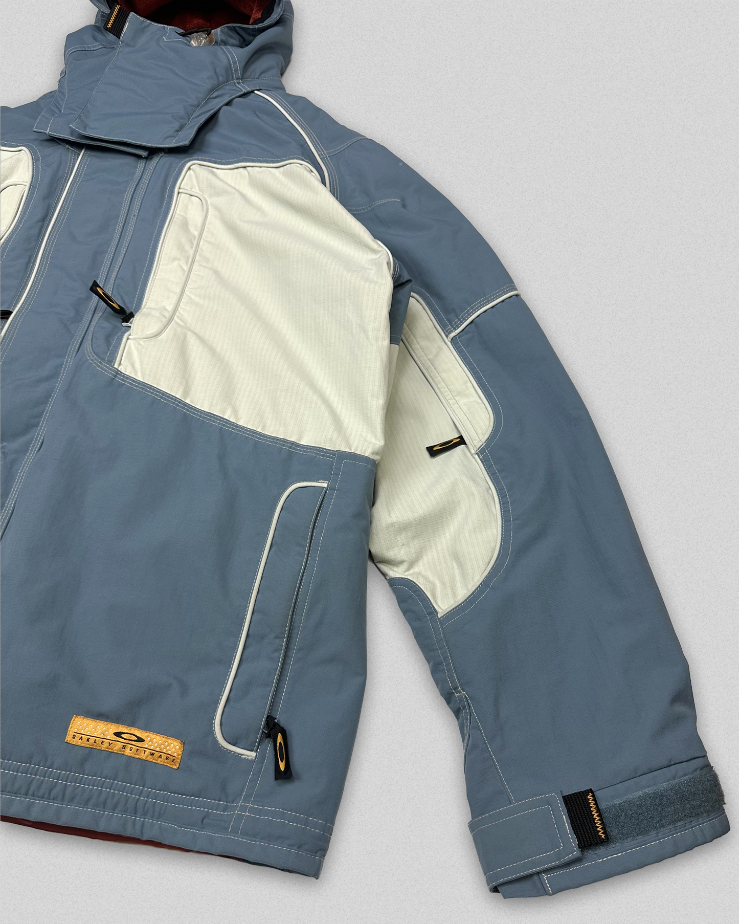 00's Oakley Software 2n1 Contrast Stitch Parka (L)