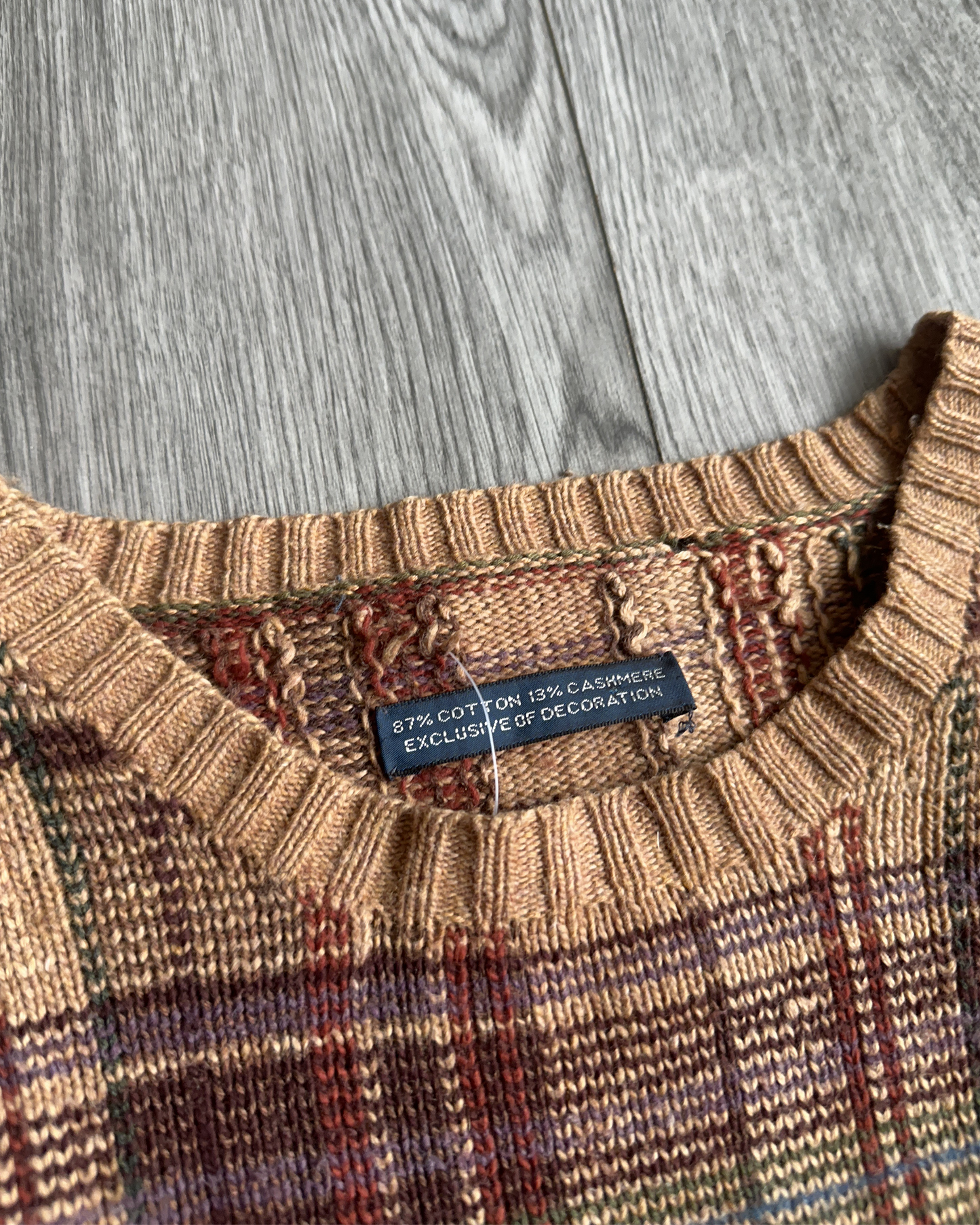 Vintage Polo RL Plaid Knit (M)