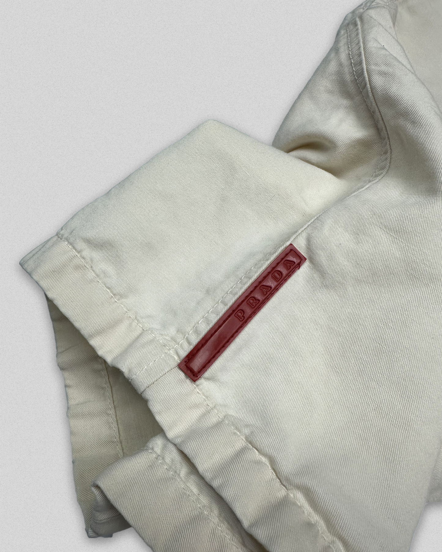00's Prada Linen Blend Shorts (30)