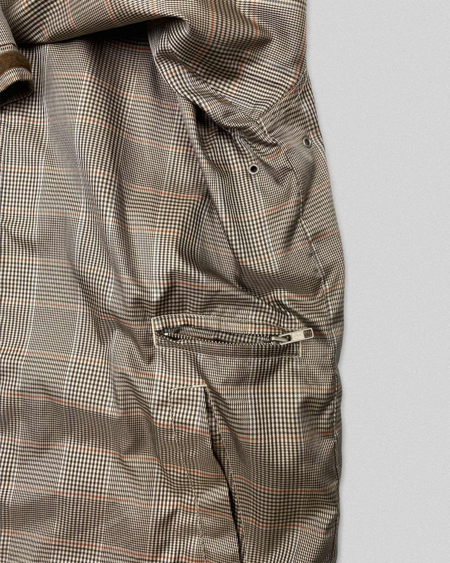 90s Stussy Plaid Windbreaker (L)