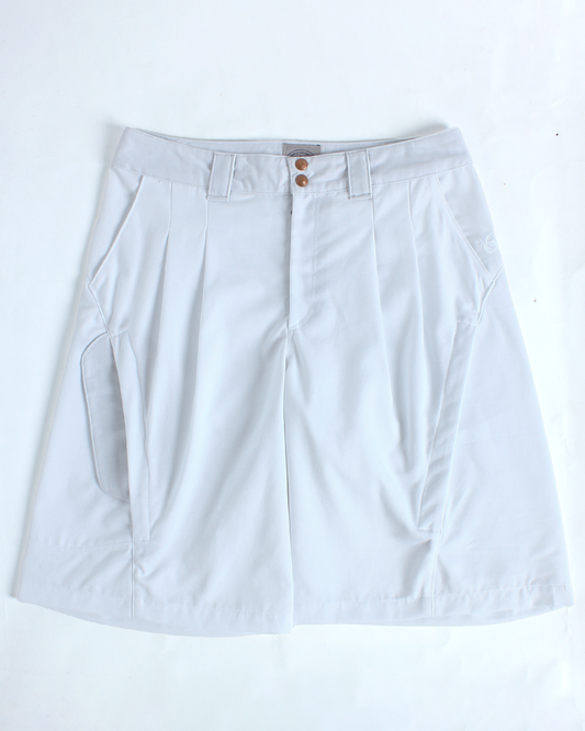 Pleatilated Shorts (White)
